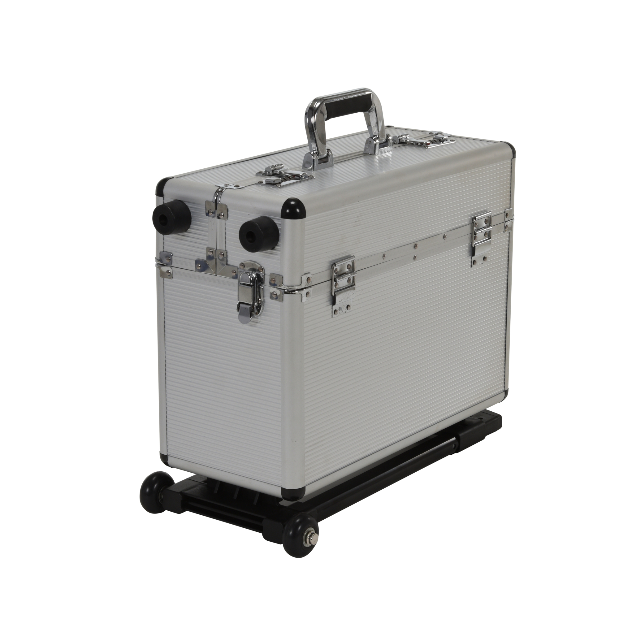 Vestil Aluminum Frame Case with Trolley - 16.75in. x 8in. x 16in., Heavy-Duty Hinges, Model# CASE-EH